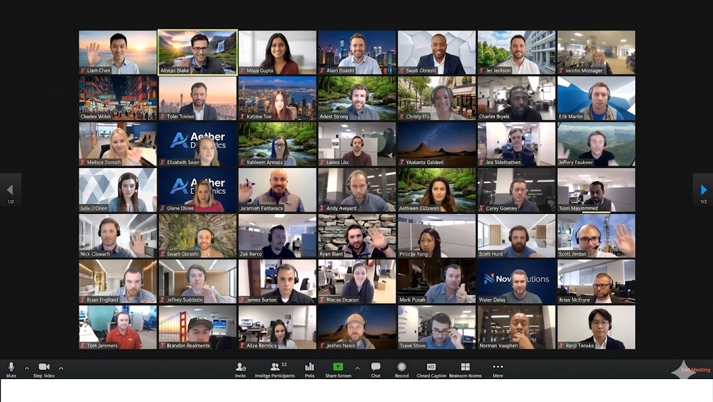 zoom-conference 2 Zoom Meeting in Japanese and English